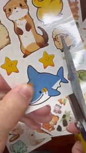 Cartoon Cat & Butterfly Temporary Tattoos Sticker Fun Graffiti Style for Birthday Party Parties Makeup Accessories