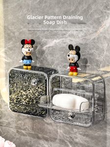 AIJIADA | Wall-mounted High-end Bathroom Draining Soap Storage Rack
