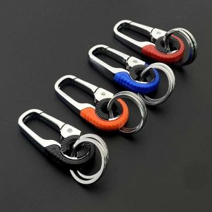 Mens Keychain Hook Stainless Steel Buckle Outdoor Carabiner Climbing Tool Double Ring Car Fishing Key Ring Car Accessorie Amagi