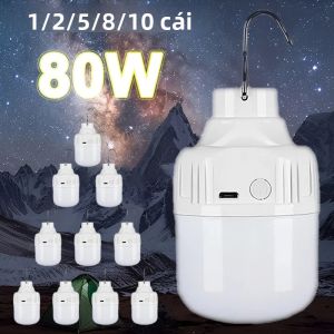 1-10 Chiếc Đèn LED Cầm Tay Công Suất Cao Đèn Cắm Trại Khẩn Cấp BBQ Có Pin Đi Kèm Đèn Tìm Kiếm Ngoài Trời