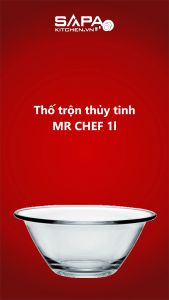 Thố Thủy Tinh Mr. Chef 22 Bormioli Rocco - 1 Lít