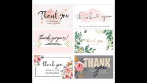Combo 50 Thiệp cảm ơn – Card Thank You nhỏ xinh truyền tải lời cảm ơn chân thành