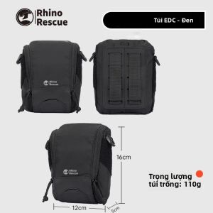Túi Đựng Đồ Chiến Thuật Rhino Rescue Tactical Molle Cắt Laser Đa Năng Kiểu Nằm Ngang Dùng Cho Cắm Trại Đi Bộ Đường Dài Trống Kích Thước 16x12x5cm