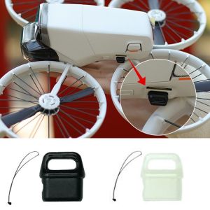 TRADER พร้อมสายคล้อง ปลั๊กฝุ่นพอร์ตแบตเตอรี่ ป้องกันฝุ่นและฝุ่น ซิลิโคนทำจากซิลิโคน ฝาครอบป้องกันสำหรับป้องกัน กันความชื้น ฝาครอบพอร์ตชาร์จโดรนมือถือ สำหรับ DJI flip อุปกรณ์เสริมเสริม