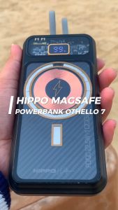 Hippo Elite Powerbank Othello 7 10000mAh 22.5W Magnetic Wireless Magsafe Power Delivery PD Built-In Cables Type-C & Lightning