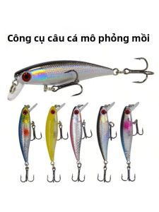 3 Mồi Câu Cá Cứng Mồi Câu Cá Chìm Trong Nước Mô Phỏng Lật Miệng Câu Cá Bass Thích Hợp Cho Hồ Và Sông