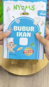 READY TO EAT BABY FOOD - CIK PIJA BABY FOOD NYUMS Bubur Vege Makanan Baby 6 7 8 Bulan Makanan Bayi Travel