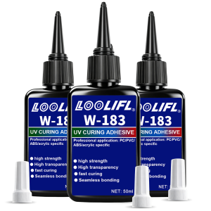 LOOLIFL New 183 UV Resin Glue Curable Adhesive Transparent Crystal Clear For DIY Jewelry Craft Making Glass Bonding Home Repair