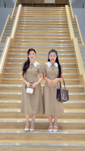 [MUA 2 GIẢM 25K] Đầm nữ dáng xòe xếp ly eo thời trang GUMAC LDF1009