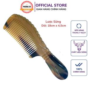 Lược sừng trâu khía loại đẹp dài 18cm lược chải tóc gỡ rối massage đầu - Mỹ Nghệ Phương Chi