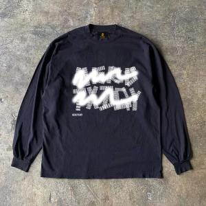 เสื้อยืดคู่รักแขนยาวผ้าฝ้ายแท้ 310 ทรงหลวม สไตล์วินเทจ สำหรับผู้ชายและผู้หญิง คอกลม ปกติ อบอุ่น ไม่โปร่งใส