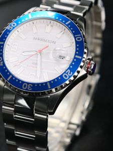 MOEMTON Wave Series Mens Mechanical Watch 100M Waterproof Calendar M105.BSSA01