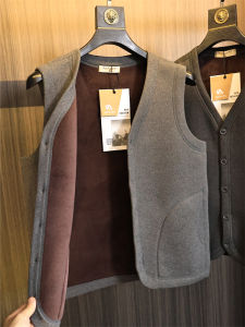 Áo Vest Không Tay Ấm Áp Cho Nam Mùa Thu Đông Màu Trơn Thoải Mái Không Làm Béo Phì Thời Trang Thành Phố Áo Vest Không Tay