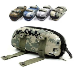 Portable Sunglasses Box & EVA Glasses Case: A Camouflage Eyewear Holder with Buckle Storage Bag