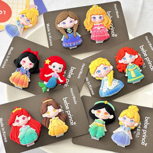 Cute Cartoon Princess Duckbill Hair Clips Childrens Girls Side Hair Accessories Baby Girls Hair Decorations Korean Style