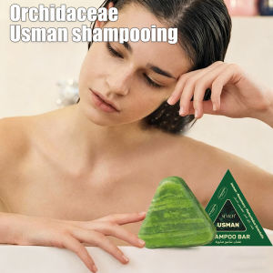 120g Usman Grass Soap For Hair Growth Volumizing Smoothing Bars Strengthening Thickening Hair Care Shampoo for All Hair Types