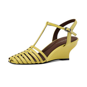 JESSICA SOPHIA | Peep Toe Lace Hollow Fashion Womens Wedge Sandals