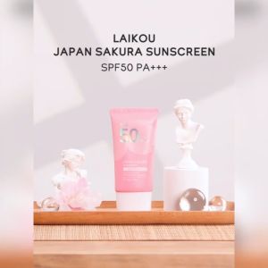 LAIKOU Japan Sakura Face Sunscreen Radiant UV Rays Protection SPF50 PA+++ Sunblock Cream Whitening 50g