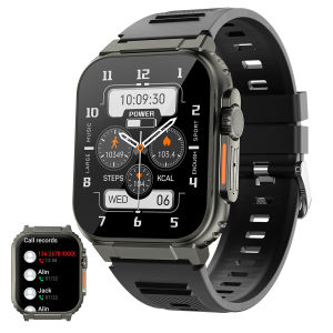 EIGIIS Military Smart Watch for Men Activity Tracker Outdoor Fitness Watch Heart Rate Blood Oxygen Monitor Sleep Tracker Watch