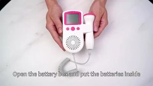Fetal Doppler Baby Heartbeat Detector Portable Home Use Ultrasound Foetale Doppler Detector for Baby Fetal Rate Pregnant With Free Gel