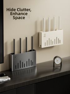 LSUFU | Wall Mounted Drilling-Free Placement Rack With Ventilation And Concealment