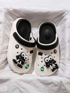 Cartoon Clog Shoes Summer Outdoor Beach Anti-slip Thick Bottom Slip-On Sandals for Boys And Men Lightweight EVA Footwear