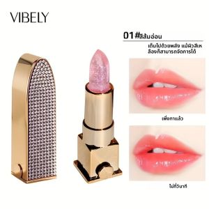 2 อิน 1 สปาร์คกลิ้งไดมอนด์ลิปสติกลิปสติกเปลี่ยนกันน้ำความชื้นยาวนานและไม่ซีดจางลิปกลอสเนื้อแมทแต่งหน้า