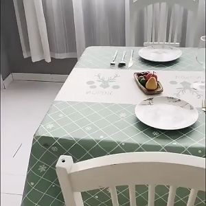 Candy Online Nordic Style Waterproof Oil-proof Tablecloth Rectangle Table Cover Home Kitchen Wedding Table Cloth
