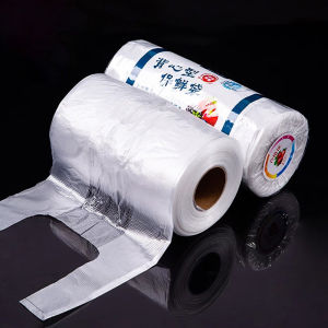 Cnmf tủ lạnh gia đình thực phẩm dùng một lần cấp vest lưu trữ nhựa Túi xách tay lớn trong suốt tươi giữ túi