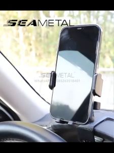 SEAMETAL Car Phone Holder Dashboard Rear View Mirror Mount 360 Rotating  Phone Car Holder Clip with Number Plate