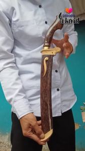 Pisau Badik Sembelih Golsem Badik Philipin Baja Per Asli Kayu Aren