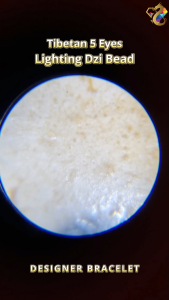 Tibetan 5 Eyes Lighting Dzi Bead Designer Bracelet