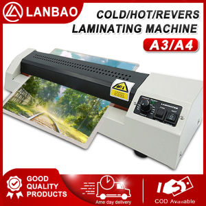Laminator Machine Heavy Duty A3 A4 Hot/Cold/Reverse Laminating Machine Portable Mesin Laminate for Office Equipment