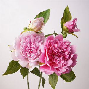 Luxurious Silk Touch Artificial Peony Flower for Home Decor and Wedding