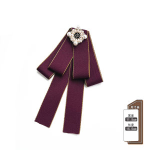 JK Uniform Pure Color Professional Bow Tie Female Preppy Style Student School Uniform Shirt Sailor Suit Scholar Uniform Bows Wine Red