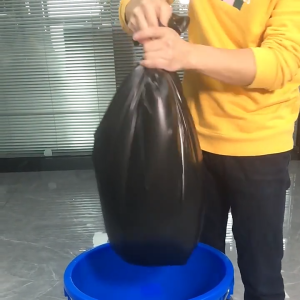 Big Rubbish Bag Trash Bag Black Plastic Disposable Large Rubbish Bag Thick Garbage Bag for Outdoor/Home/Office/Hotel