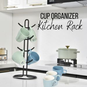 Cups HolderCountertop Mug Tree Mug &Tea Cup Storage RackCoffee Cup Counter Bar Accessory&Kitchen Organizer
