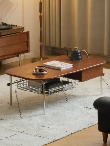 WEISHA | Retro Bauhaus Style Storage Tea Table