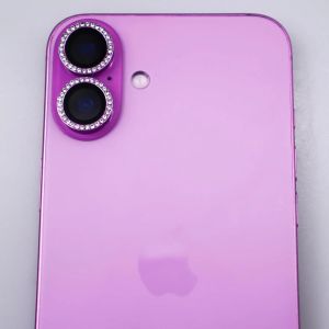 2-3Pcs Glitter Diamond Camera Lens Protector Cover For IPhone 17 16 15 14 Pro Max 14 16 Plus Pink Bling Rhinestones Protection