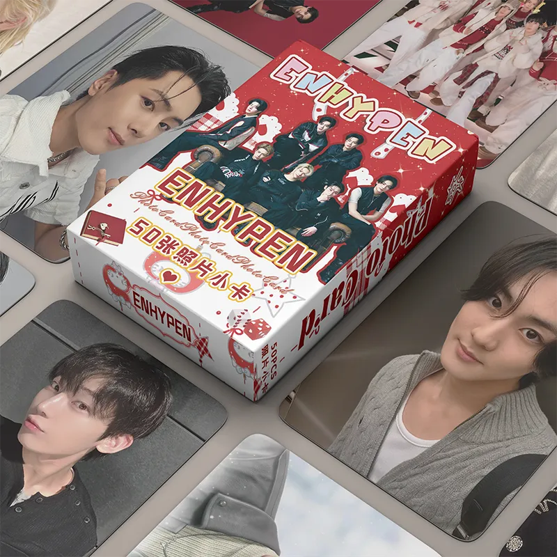 50pcs/box ENHYPEN Laser Card Photocards Sunghoon JUNGWON SUNOO
