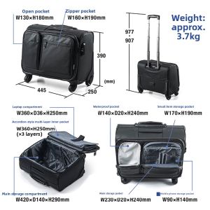 Hinomi | Rotatable Wheel Business Lightweight Trolley Case