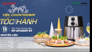 Nồi Chiên Không Dầu Sharp KF-AF42MV-ST (4.2 lít) | Nồi chiên chống dính  KF-AF42MV-ST (New 2023) | Hàng Chính Hãng