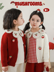 YOEHYAUL | Áo Cardigan Mô Phỏng 3D Thêu Hoa Charming Playful Cartoon