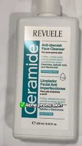 REVUELE Ceramide Anti-Blemish Gentle Face Cleanser (250ml) Anti-Acne Reduce Blackheads
