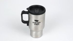 COD One Two Cups Gelas Insulasi Stainless Steel Pemanas 12V 450 ML  NJ88 / gelas pemanas air elektrik portable kopi terbaik serbaguna murah promo / gelas untuk di mobil usb