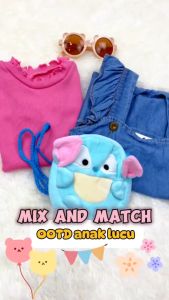 (KNIT) Windy Ruffle Top uk 2-4 Tahun / Kaos Anak Bahan Cotton Rib Blouse Tebal Stretch Balita 2-4 Tahun Atasan Polos Perempuan Kiosbalitafawa