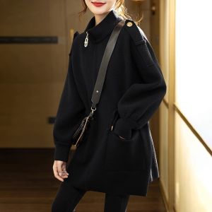 French Elegant Loose Winter Coat