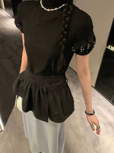 New 2025 All-Match One-Piece Yoga Pants Skirt Bottoming Shorts Anti-Light Half Skirt Waist Seal Super Short Pure Color Cake Skirt