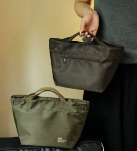 Japanese Sle Handheld Lunch Box Bag Waterproof Aluminum Foil Nylon Lightweight Bento Cooler Tote Bag Portable Meal Container Bag