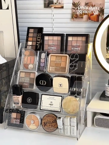 S-Aigrill ชั้นวางของ อะคริลิคใส สําหรับจัดระเบียบชั้นวางขวดสีอะคิลิค ชั้นวางโมเดล สามาถใช้เป็น ชั้นวางเครื่องสำอาง วางสินค้า หรืออื่นๆได้